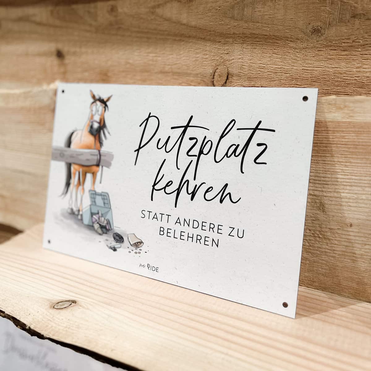 Schild "Putzplatz kehren"