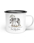 Emaille-Tasse "Shy Horse"
