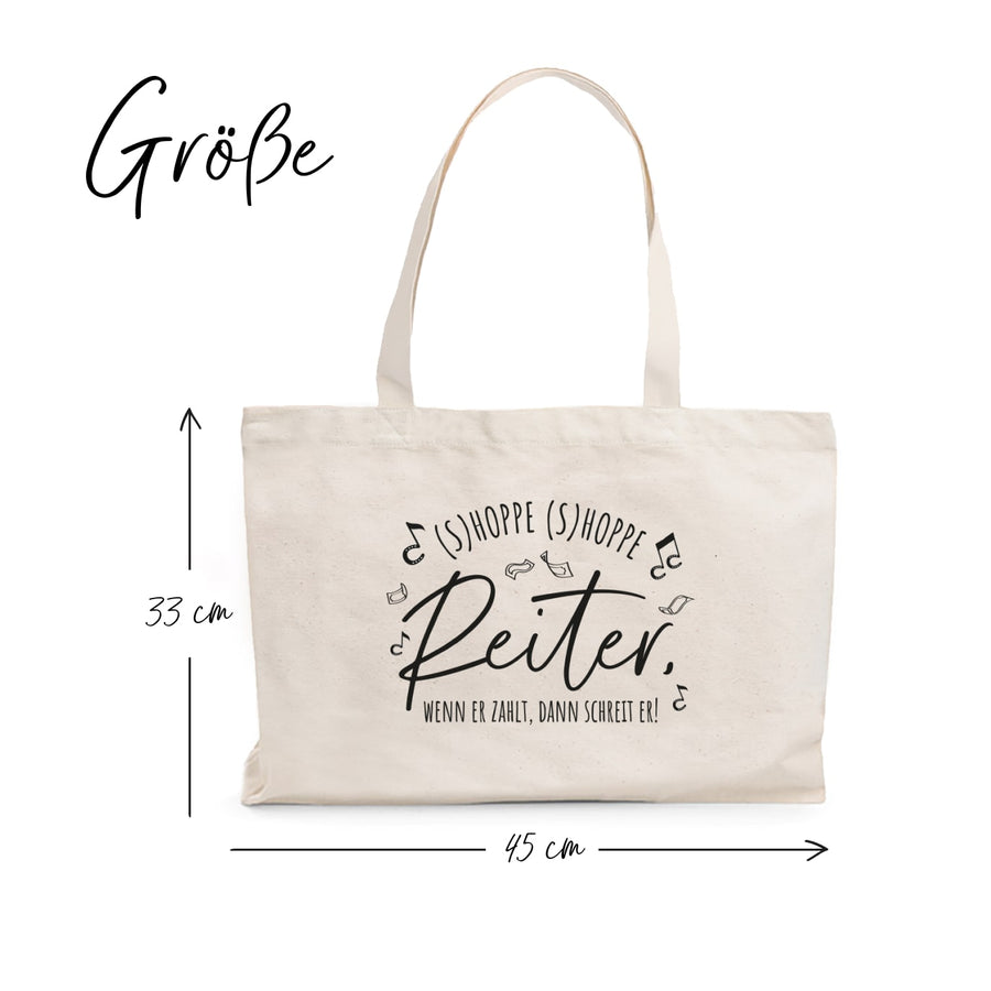 Shopping-Bag "(S)hoppe (S)hoppe Reiter"