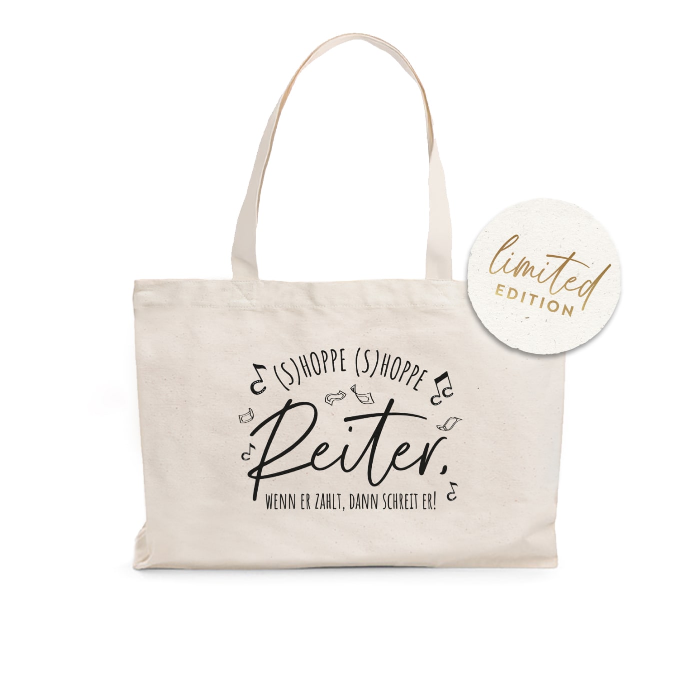 Shopping-Bag "(S)hoppe (S)hoppe Reiter"