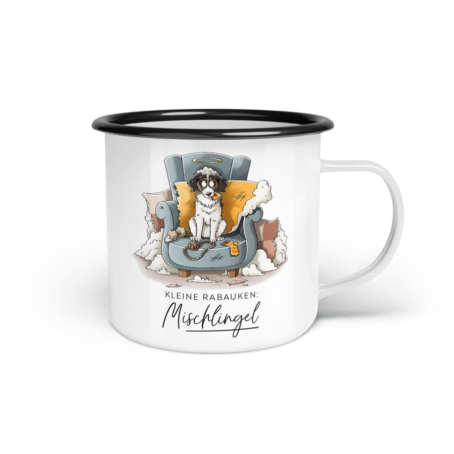 Emaille-Tasse "Mischlingel"
