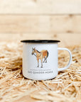 Emaille-Tasse "Quader-Horse"