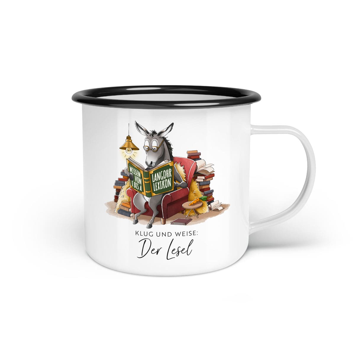 Emaille-Tasse "Lesel"