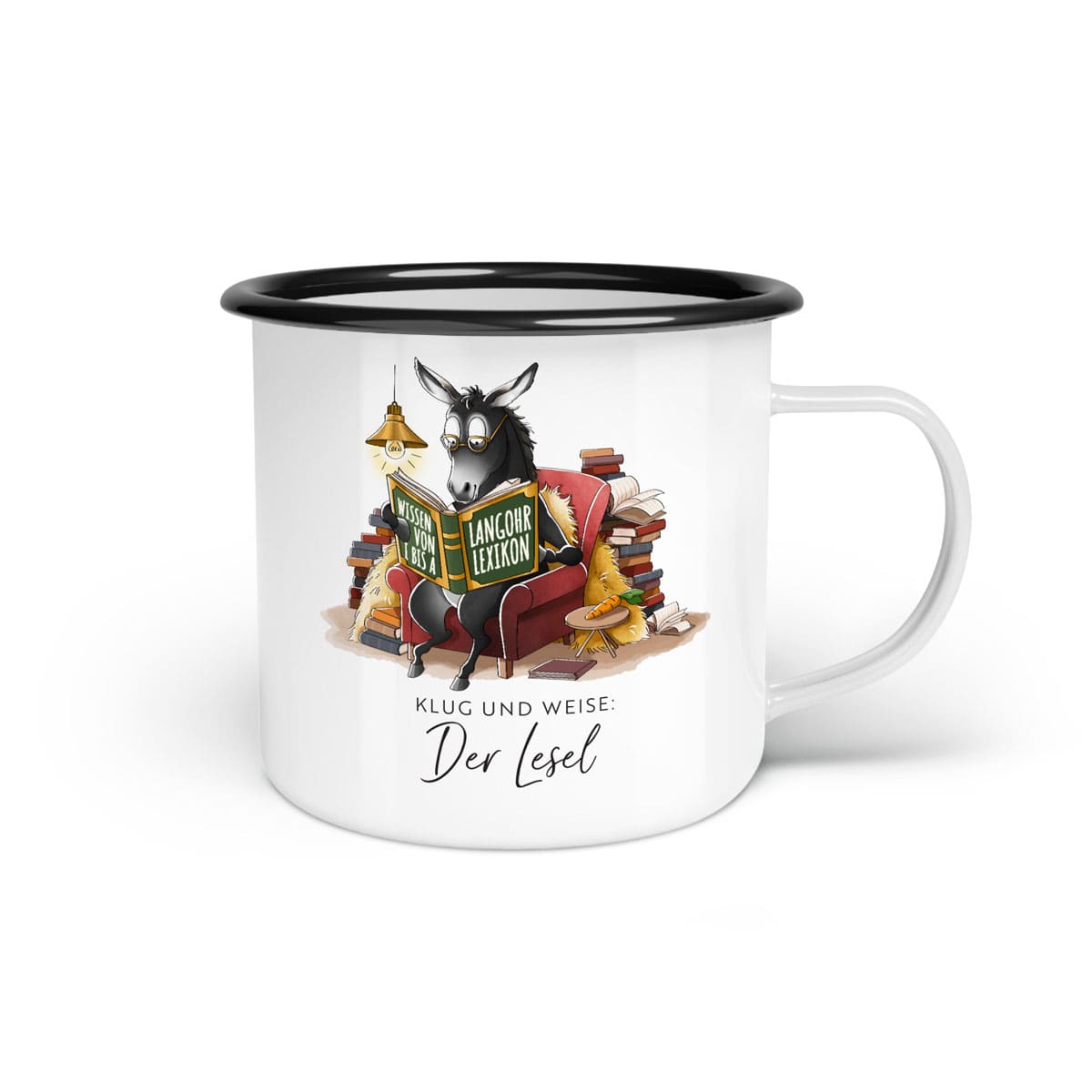 Emaille-Tasse "Lesel"