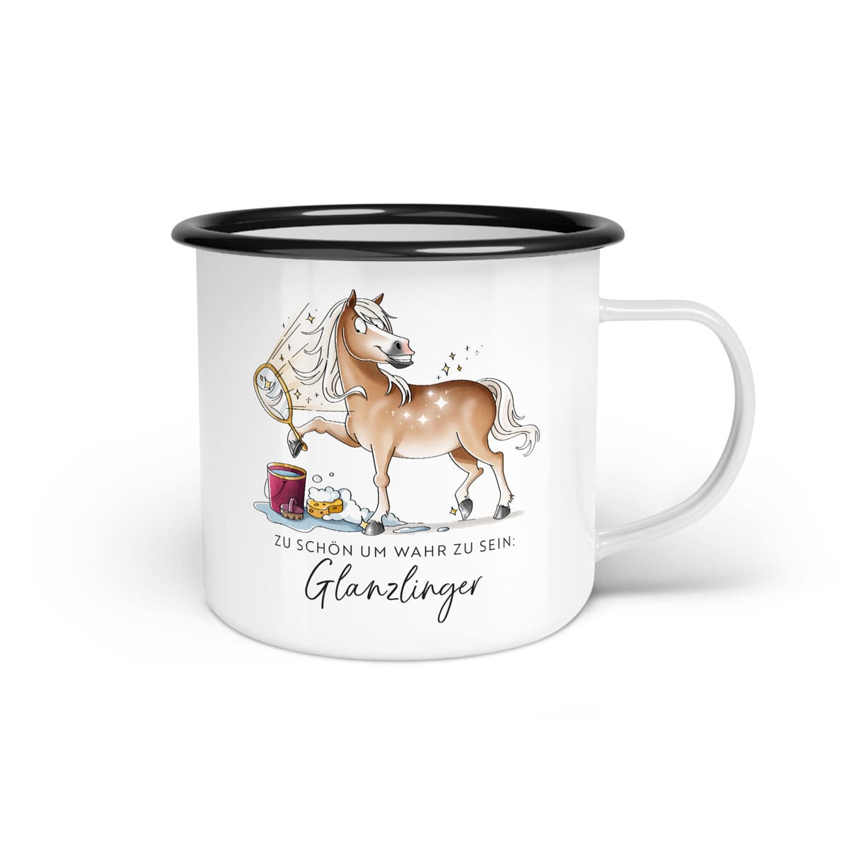 Emaille-Tasse "Glanzlinger"