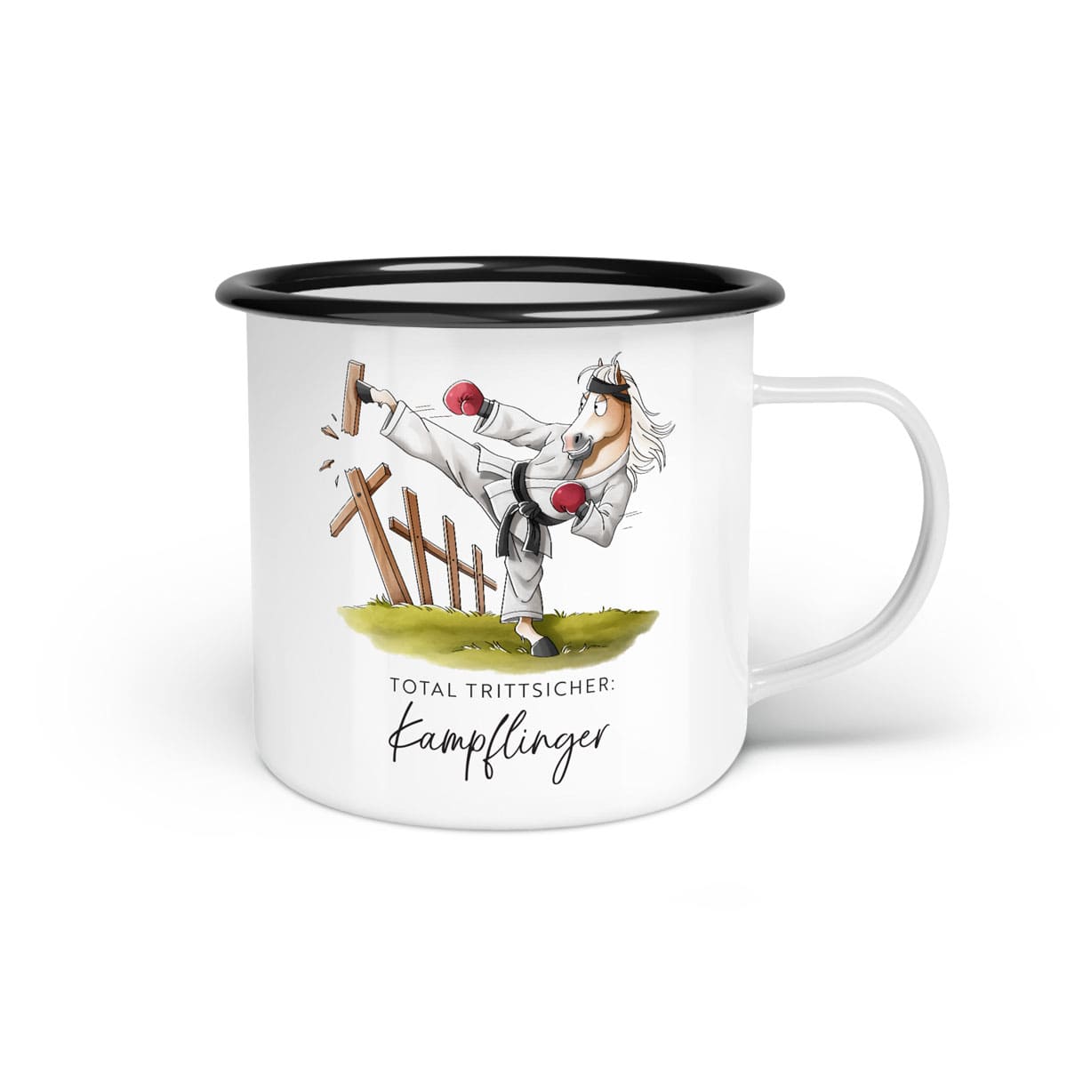 Emaille-Tasse "Kampflinger"