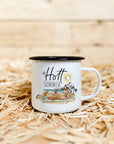 Emaille-Tasse "Hü Hott Summer"