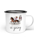 Emaille-Tasse "isi going"