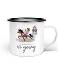 Emaille-Tasse "isi going"