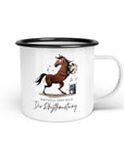 Emaille-Tasse "Rhythmustang"