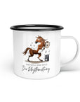 Emaille-Tasse "Rhythmustang"