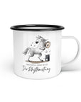 Emaille-Tasse "Rhythmustang"