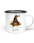 Emaille-Tasse "Ignoriker"