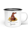 Emaille-Tasse "Ignoriker"