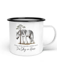 Emaille-Tasse "Shy Horse"