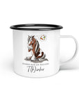 Emaille-Tasse "T(h)inker"