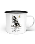 Emaille-Tasse "T(h)inker"