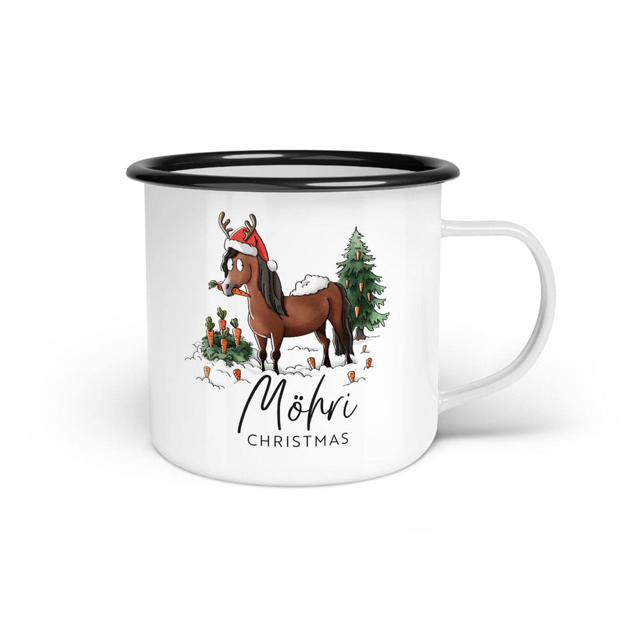 Emaille-Tasse "Möhri Christmas"