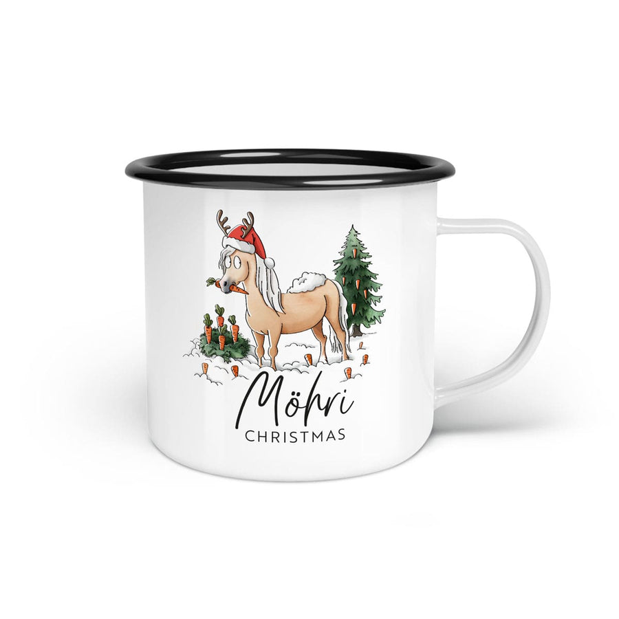 Emaille-Tasse "Möhri Christmas"