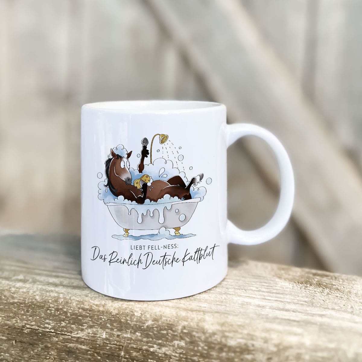 Tasse "Reinlich Deutsches Kaltblut"