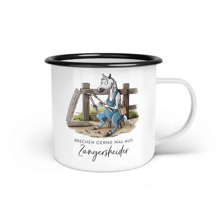 Emaille-Tasse "Zangersheider"