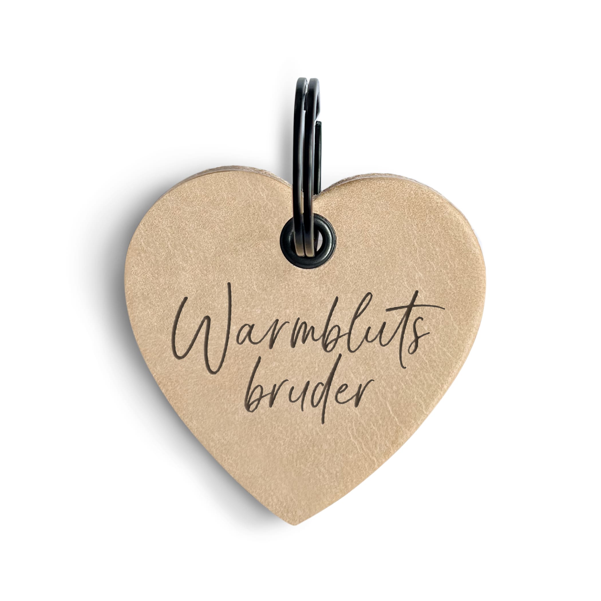 Lederanhänger "Warmblutsbruder"