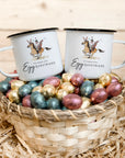 Emaille-Tassen Set "Egg-questrians"
