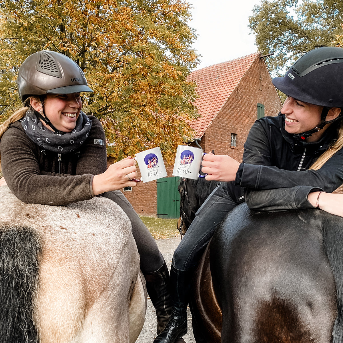 2er-Set "Hü-Wein" | Keramik | Englisch