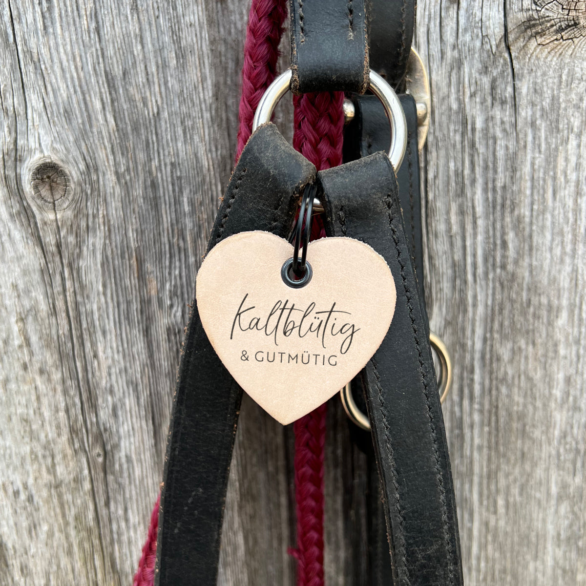 Lederanhänger "Kaltblütig & gutmütig"