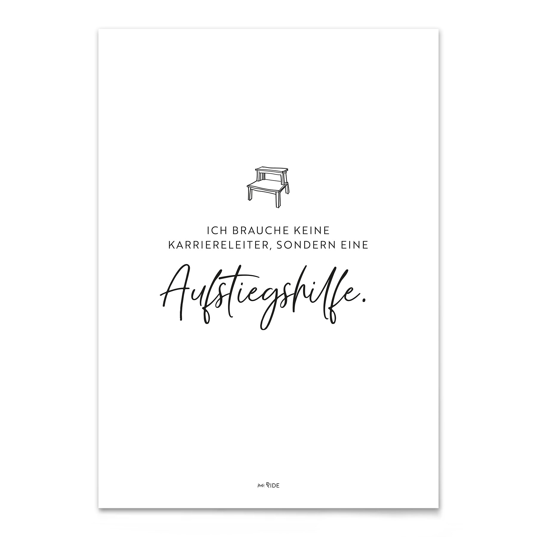 Poster "Aufstiegshilfe"