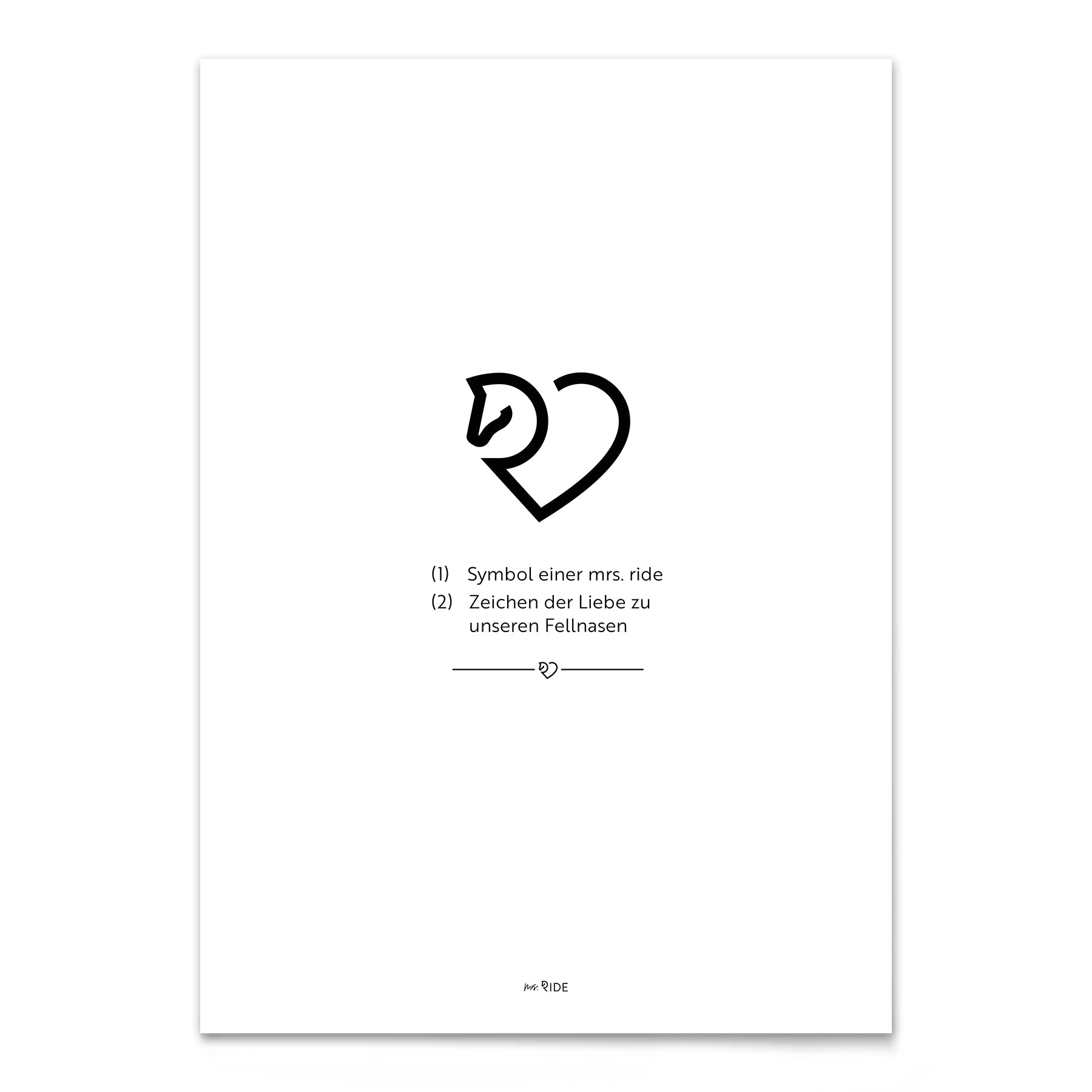 Poster "Fellnasenliebe"