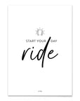 Poster "Start your day ride"