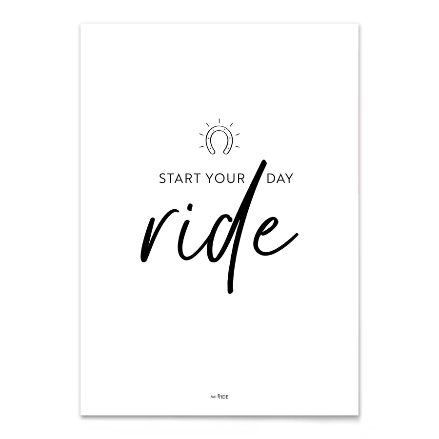 Poster "Start your day ride"
