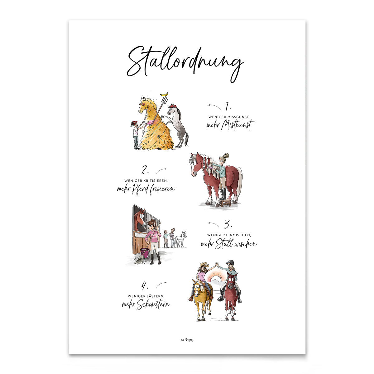 Poster "Stallordnung"