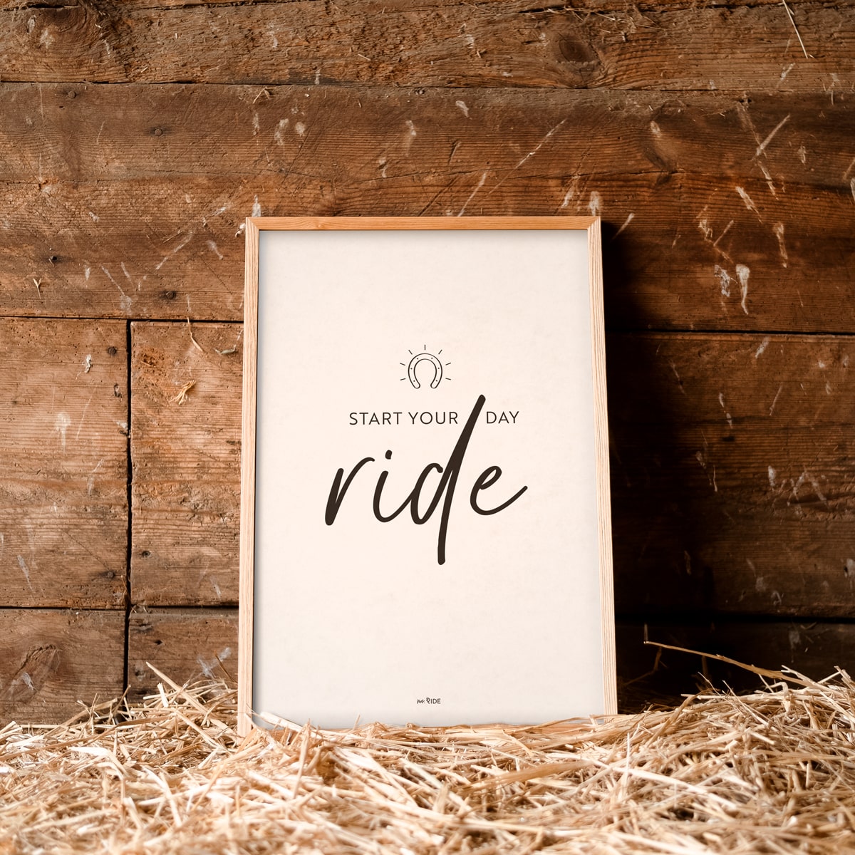 Poster "Start your day ride"